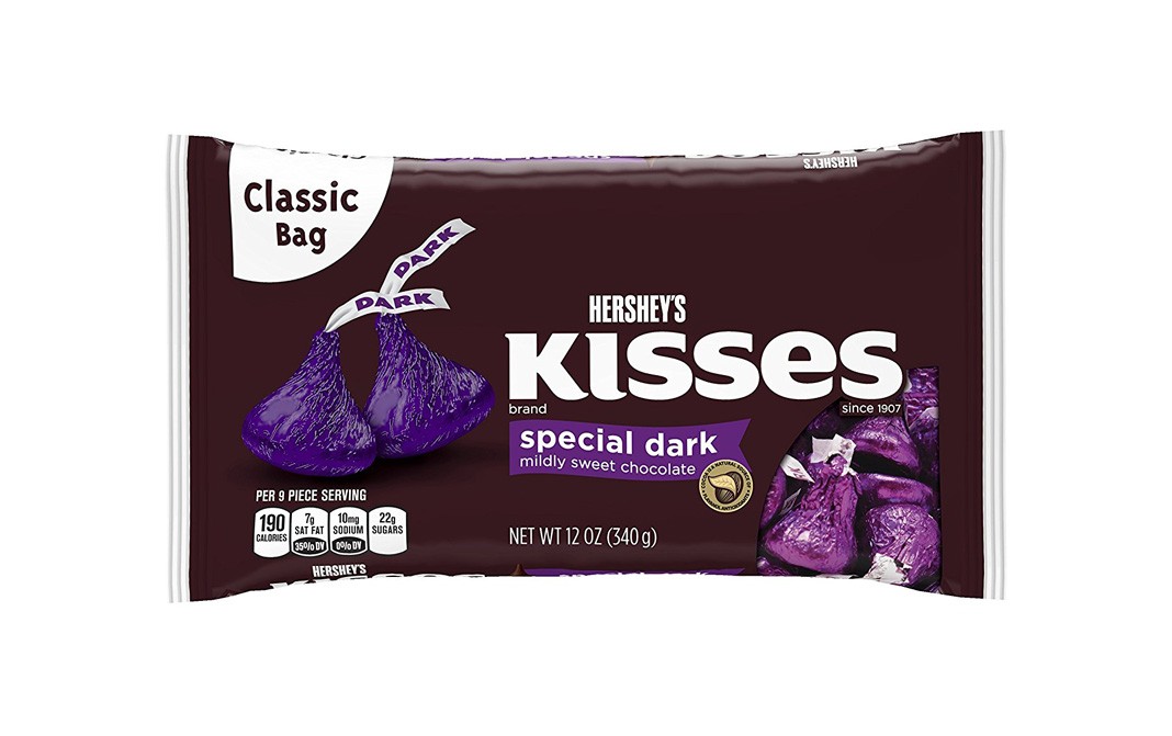 Hershey's Kisses Special Dark Mildly Sweet Chocolate Pack 340 Grams ...